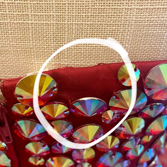 Sherri Hill Hot Pink Strapless Corset Embellished Tulle Formal Dress (Sz 8) - Picture 5 of 16